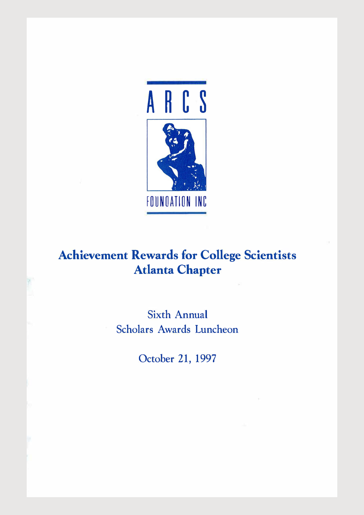 ARCS Atlanta Yearbook 1997