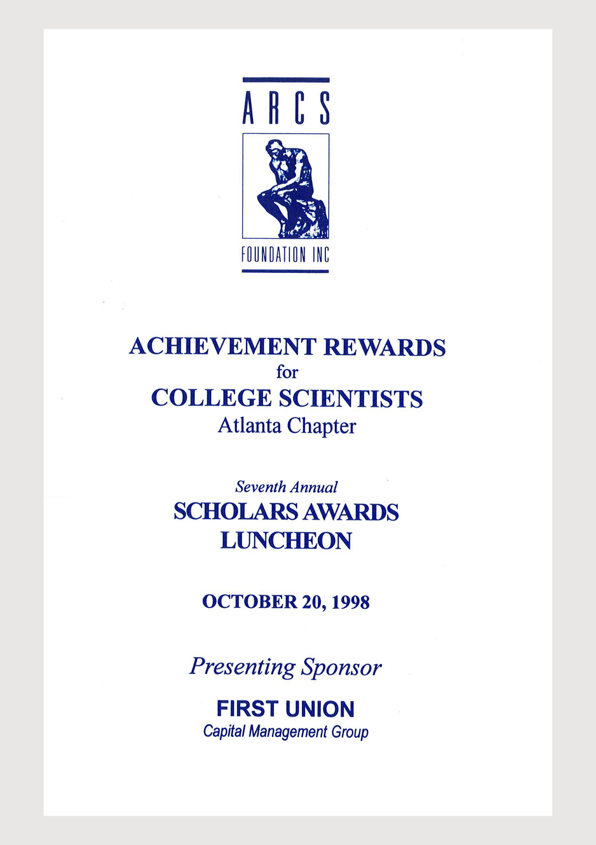 Scholar Yearbook 1998