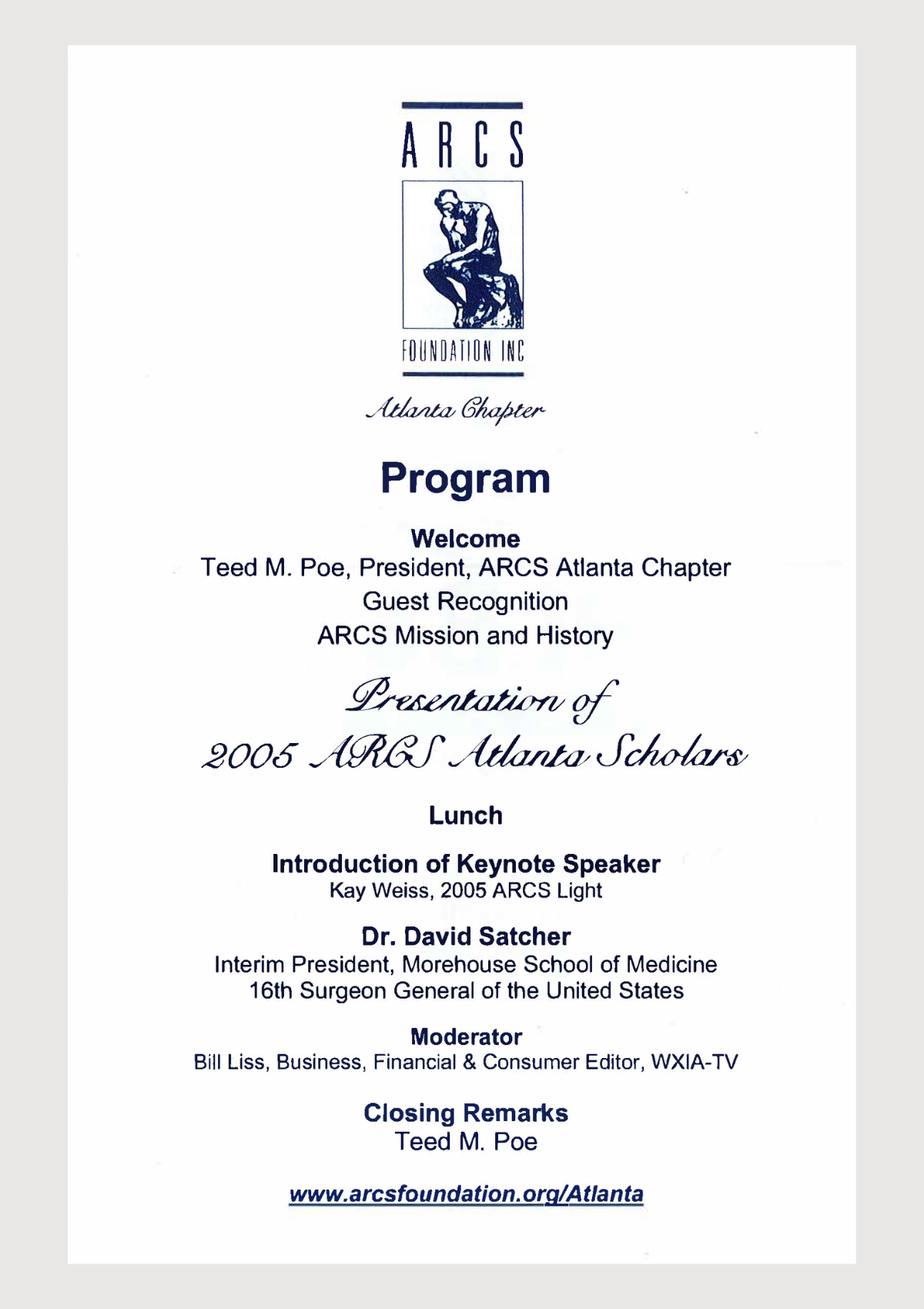 Scholar Yearbook – 2005